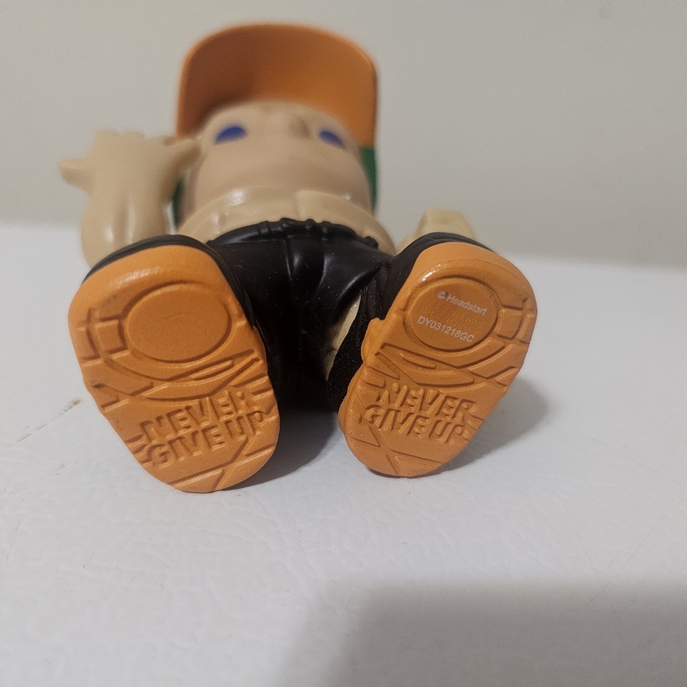 WWE John Cena OOSHIE Figurine 3" You Cant See Me Green Orange - Picture 6 of 6